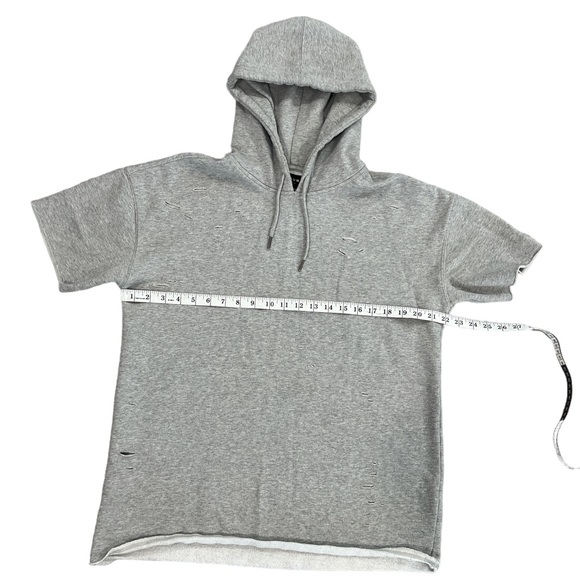Men’s Pacsun Short Sleeve Distressed Hoodie - Picture 2 of 6